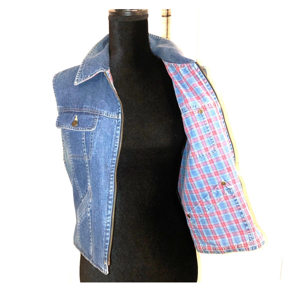 Liz Wear Reversible Jean vest